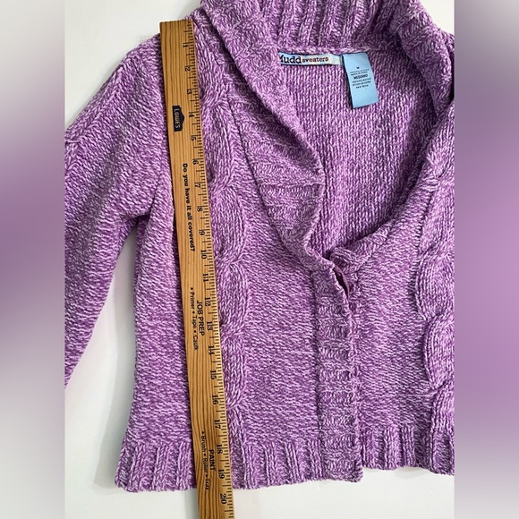 Mudd Sweaters Cable Knit Cropped Cardigan Vintage so soft women’s size M - Picture 5 of 10